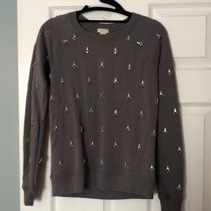 J. Crew Jeweled Pullover